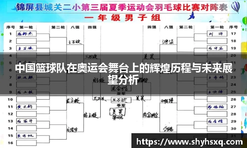 中国篮球队在奥运会舞台上的辉煌历程与未来展望分析